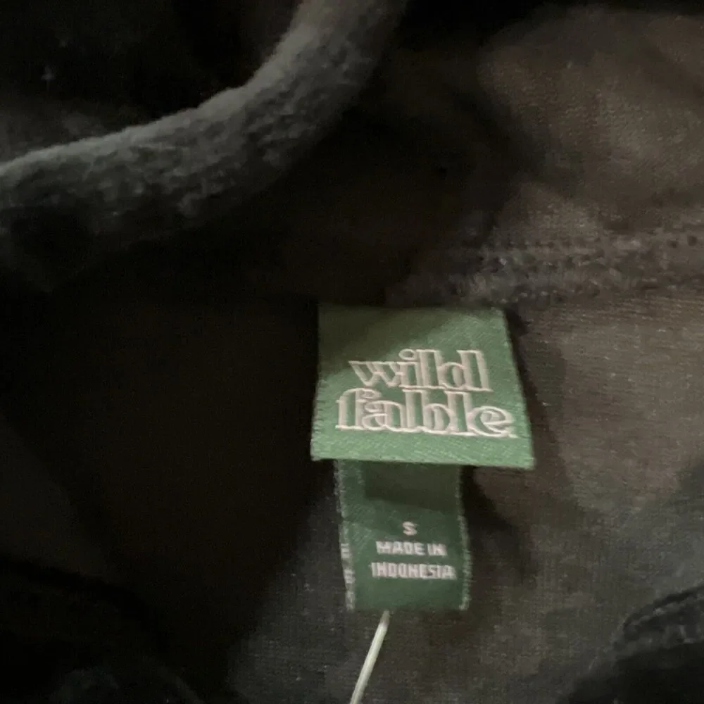 Wild Fable Black Velour Zip-Up Hoodie Women’s S NWT - Picture 6 of 6